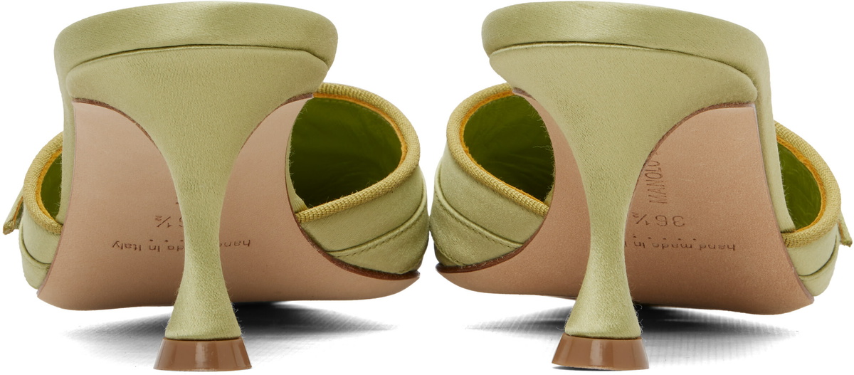 Manolo Blahnik Green Zutonmu Heels