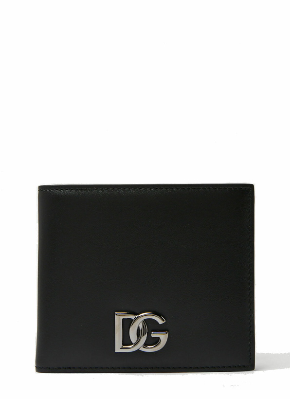 Photo: Logo Plaque Bifold Wallet in Black