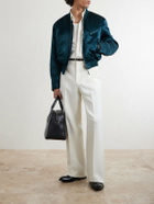 TOM FORD - Satin Bomber Jacket - Green