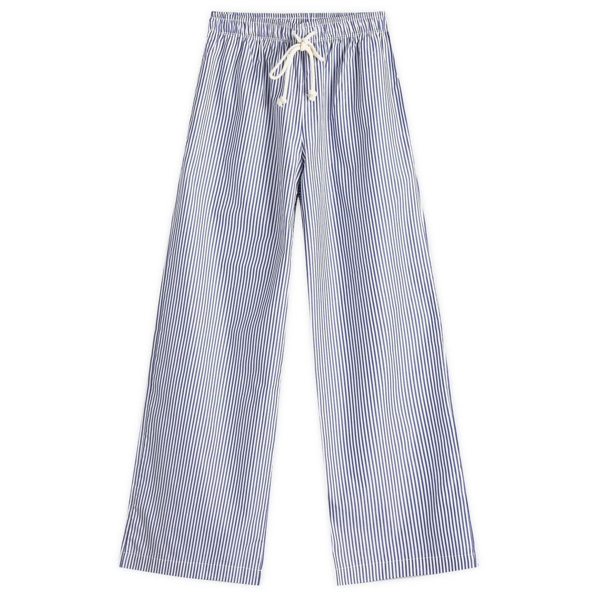 DONNI. Women's Stripe Pop Pant in Navy Stripe