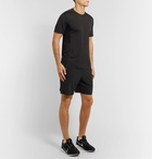 Reigning Champ - Performance Mesh-Panelled Mélange Jersey T-Shirt - Black