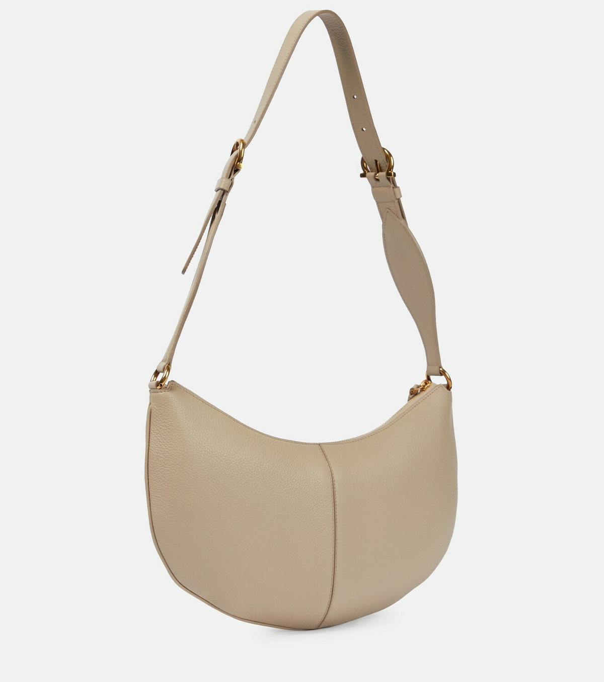 【送料&関税込】Ferragamo Sand Leather Shoulder Bag Ferragamo - Maxi Gancio leather shoulder bag Salvatore Ferragamo