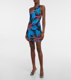 Louisa Ballou - Plunge one-shoulder minidress
