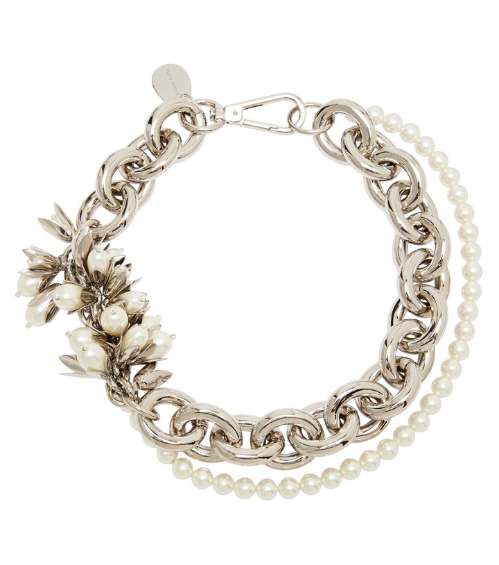 Photo: Simone Rocha Embellished faux pearl necklace