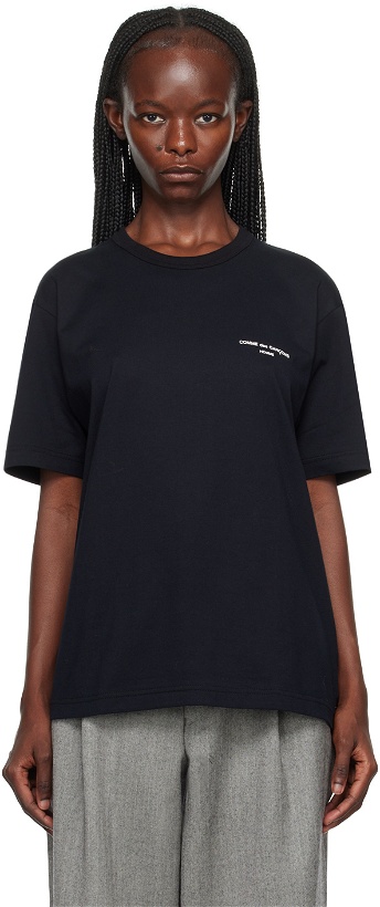 Photo: Comme des Garçons Homme Plus Black Printed Long Sleeve T-Shirt