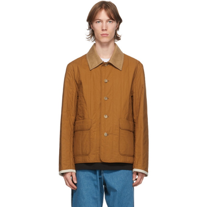 Photo: Lanvin Reversible Brown Quilted Shirt Jacket