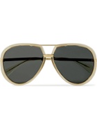 GUCCI - Aviator-Style Acetate and Gold-Tone Sunglasses - Green