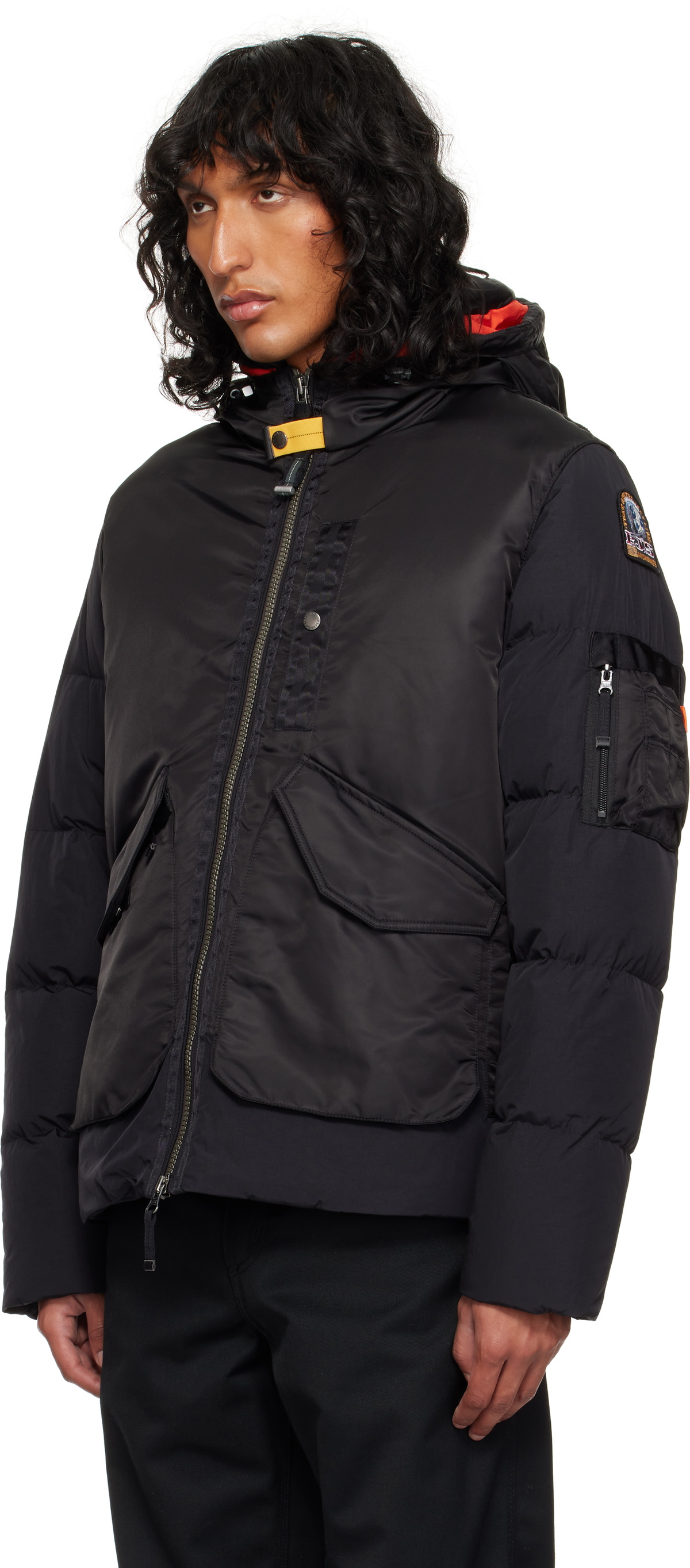 Parajumpers Black Vantage Down Jacket Parajumpers