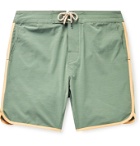 Faherty - Sunset Mid-Length Contrast-Trimmed Swim Shorts - Green
