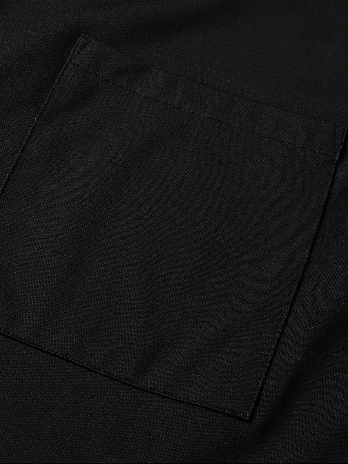 THEORY - Noll Camp-Collar Cotton-Blend Shirt - Black - M Theory