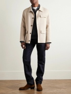 Yves Salomon - Wool and Cashmere-Blend Felt Overshirt - Neutrals