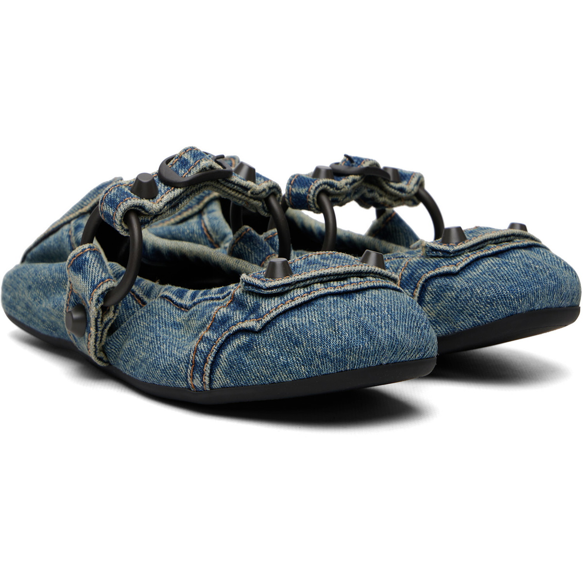 Balenciaga Blue City Ballerina Flats