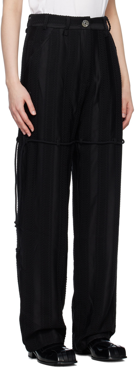 Song for the Mute Black Drawstring Trousers