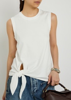 JW Anderson Knotted Cotton Tank top White