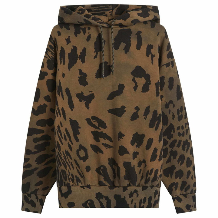 Photo: Aries Women's Leopard Tie Dye Hoodie in Multi