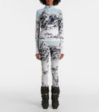 Perfect Moment Jacquard half-zip ski top