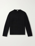 TOTEME - Cable-Knit Wool Sweater - Black
