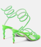 Rene Caovilla Margot embellished satin sandals