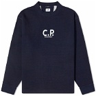 C.P. Company Men's Indigo Fleece Sweatshirt in Denim-Normal Washed 40°