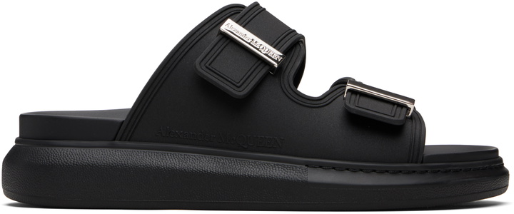 Photo: McQueen Black Hybrid Slides