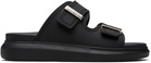 McQueen Black Hybrid Slides