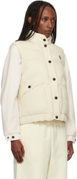 Moncler Grenoble Off-White Baise Down Vest