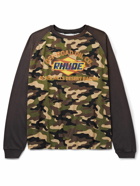 Rhude - Logo and Camouflage-Print Cotton-Jersey T-Shirt - Green