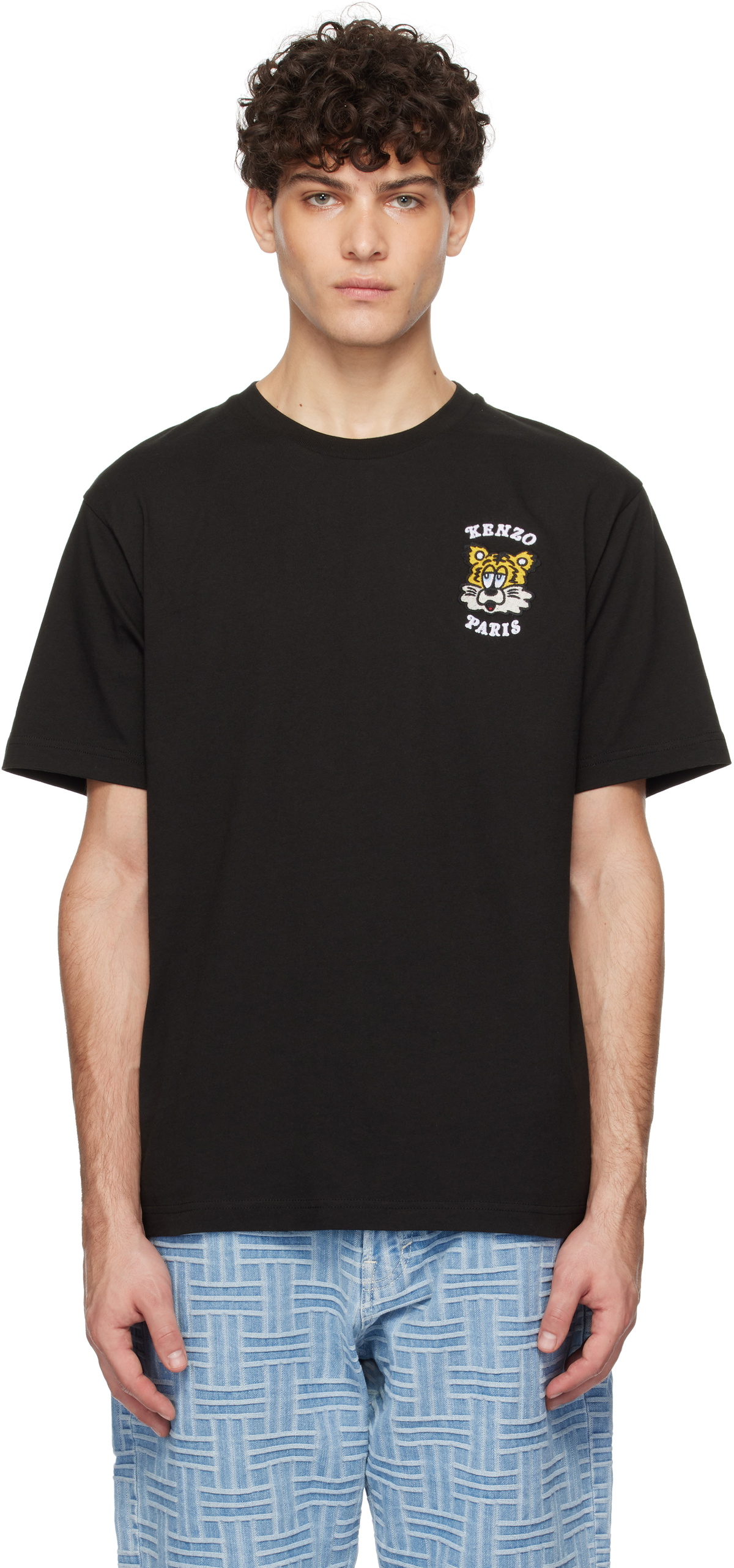 Kenzo Black Kenzo Paris VERDY Edition Embroidered T-Shirt Kenzo