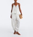 Zimmermann Solstice polka-dot cotton top