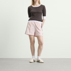 Adidas Women's Firebird Shorts in Sandy Pink/Aurora Coffee