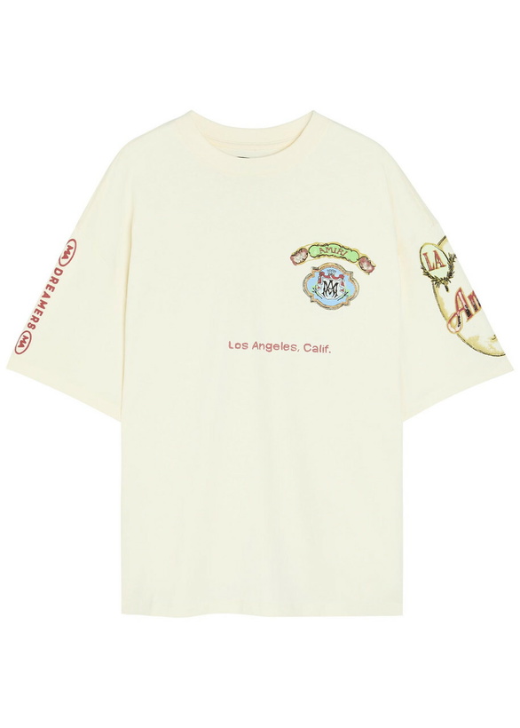 Photo: Amiri Vista Hj Skate Printed Cotton T-shirt Ivory