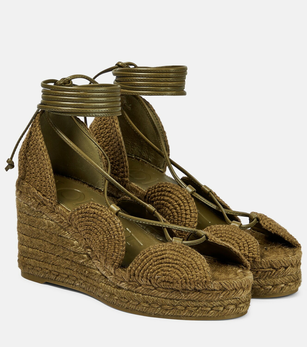 LOEWE Solar 90mm jute espadrilles - Purple