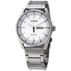 Citizen Drive Silver Dial Stainless Steel Mens Watch AW0080-57A