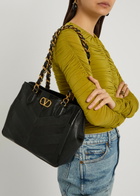 Valentino Garavani Small Panelled Leather Tote bag - Black - One Size