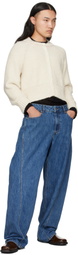 Eckhaus Latta Off-White Fisherman's Cardigan