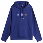 The North Face Men's Explorer Badges Relaxed Hoodie in Bold Blue