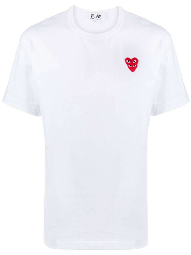 Photo: COMME DES GARCONS PLAY - Cotton Logo T-shirt