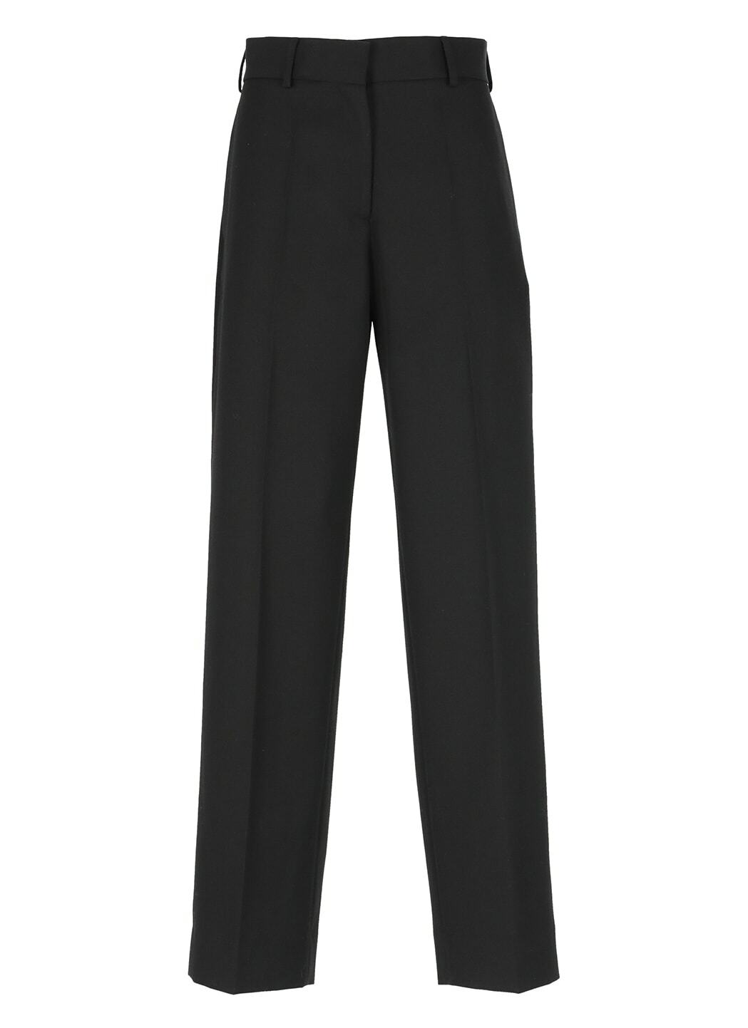 パンツ PALM ANGELS LOGO LUREX FLARED TROUSERS Palm Angels Striped lurex-knit Trousers | White | FARFETCH