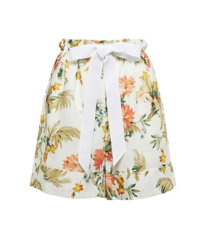 Photo: Erdem - Vacation Maui floral linen shorts