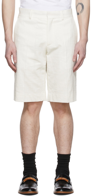 Photo: Casablanca Off-White Cotton Shorts