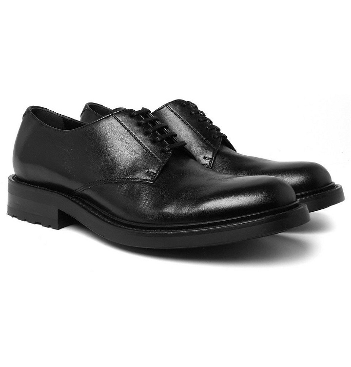 Photo: SAINT LAURENT - Army Leather Derby Shoes - Black