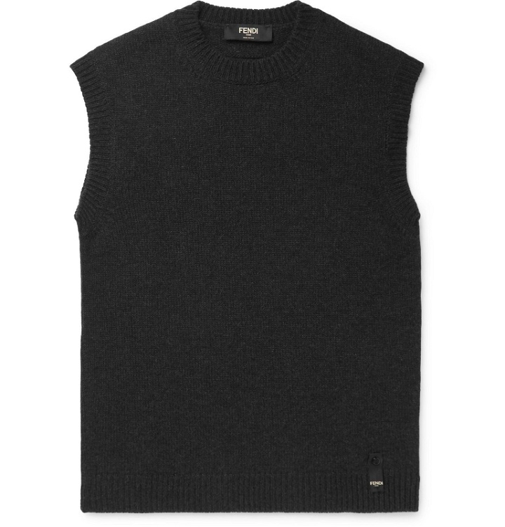 Photo: Fendi - Cashmere Sweater Vest - Black