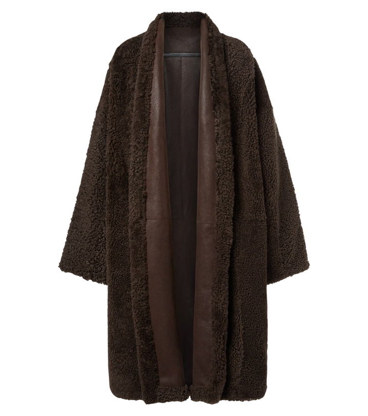 Photo: Tom Ford Leather-trimmed reversible cashmere coat