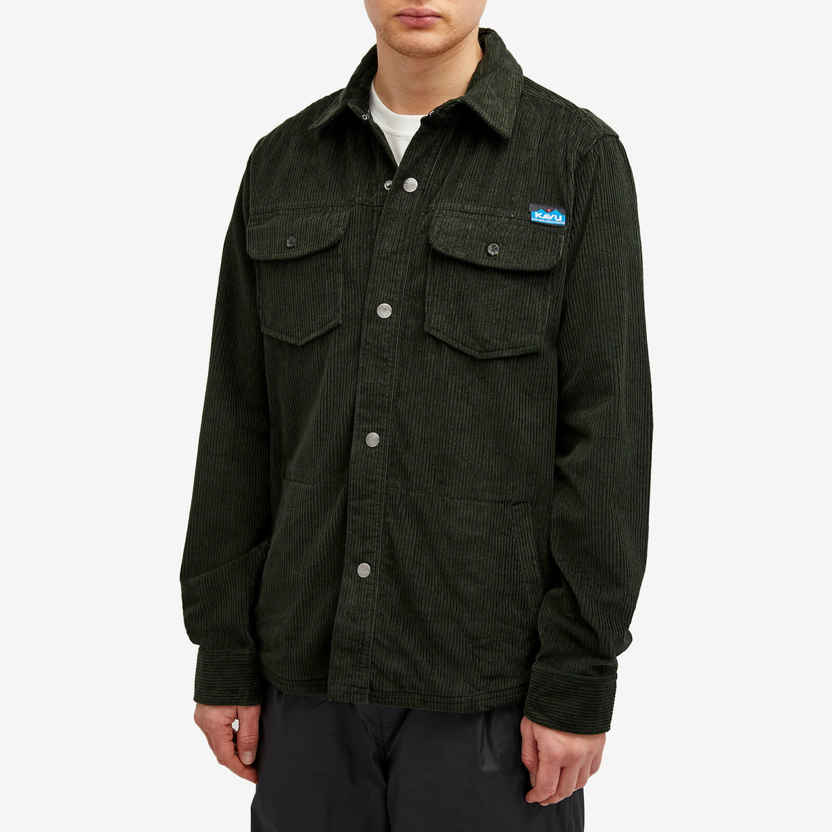 KAVU Men's Petos Corduroy Shirt Jacket in Rosin