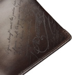 Berluti - Scritto Leather Billfold Wallet - Dark brown