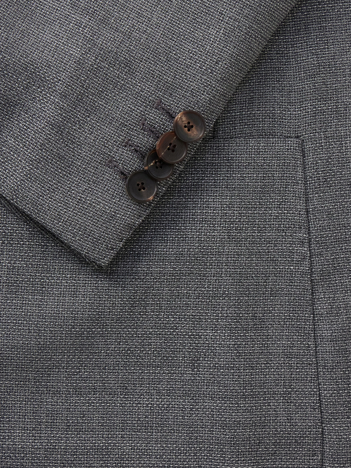 Mr P. - Wool-Hopsack Suit Jacket - Gray