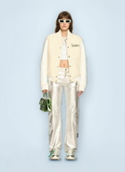 OFF WHITE Rose Valley Varsity Jacket