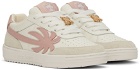Palm Angels White & Pink Palm Beach University Sneakers