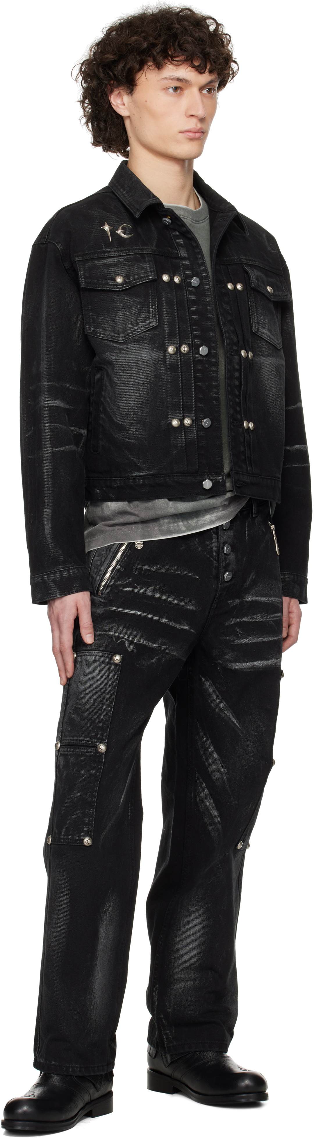 【THUG CLUB】Leave a Trace Denim Jacket Thug Club | Leave a Trace Denim Jacket | Outerwear