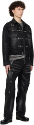 Thug Club Black Leave A Trace Denim Jacket